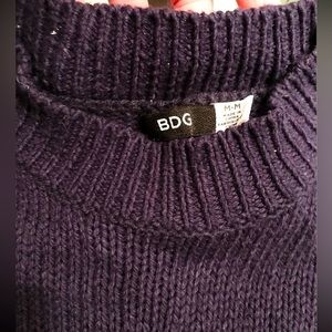 BDG Womens sweaters, oversized, pullover sweater Cowl Neck Sweater Navy Blue